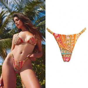 Free People Agua Bendita Jude Bikini Bottoms Size Medium NWOT $110